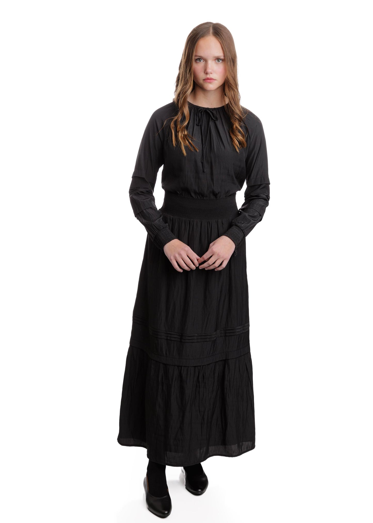 Scrunch Waist Skirt - Black