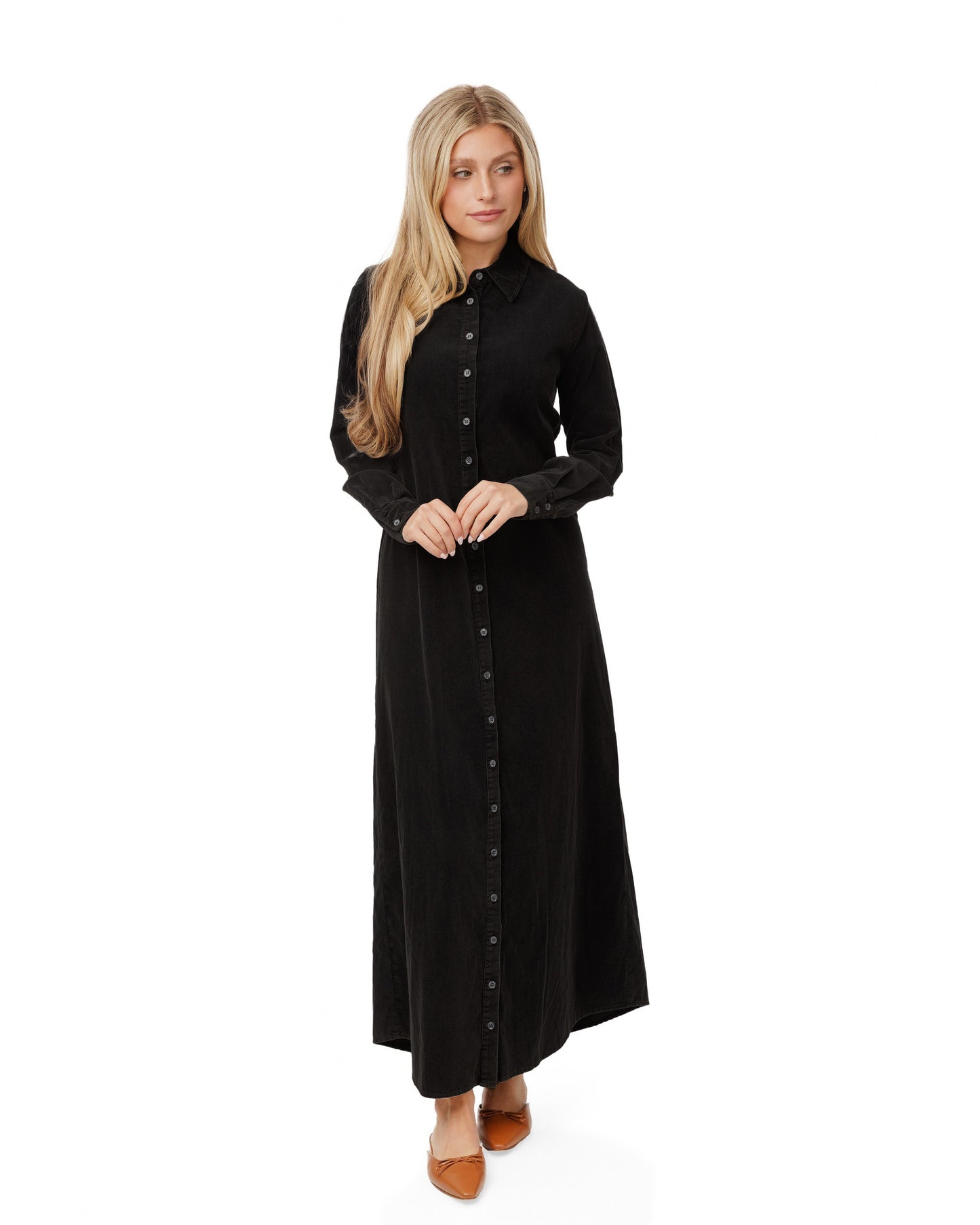 Corduroy Dress - Black