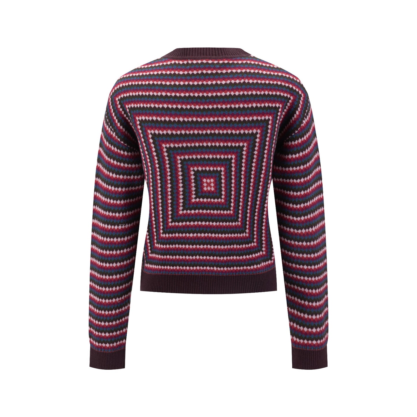 Multi Colored Abstract Printed Sweater