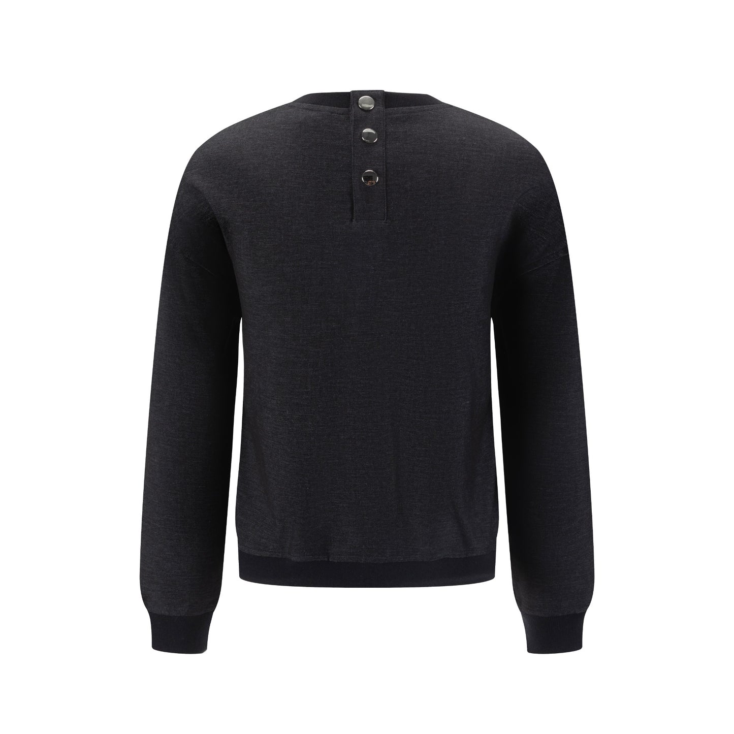 Black Denim Embossed Patch Top