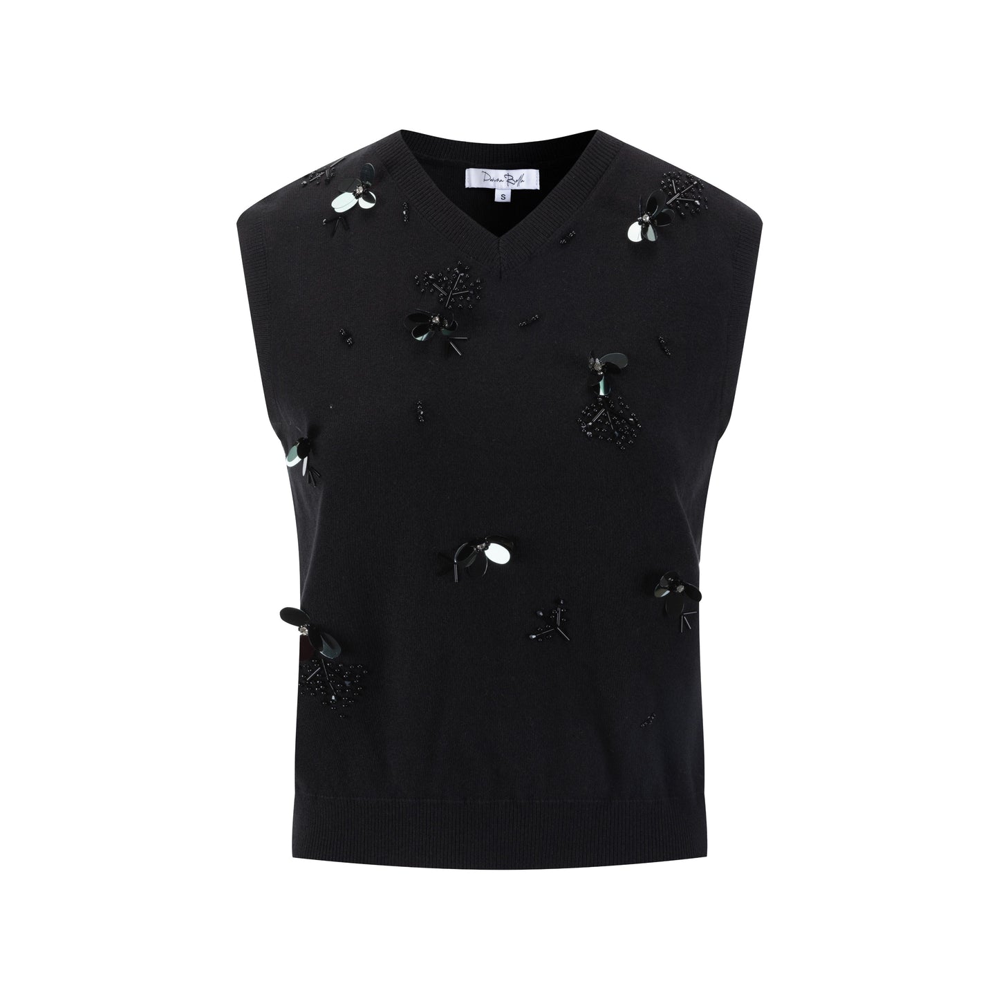 Black Sequin Vest