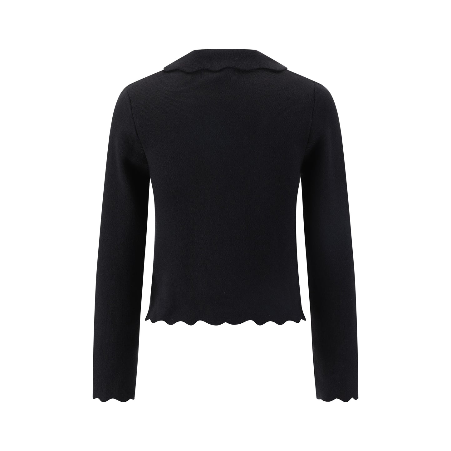 Multi Colored Floral Embroidered Blazer - Black