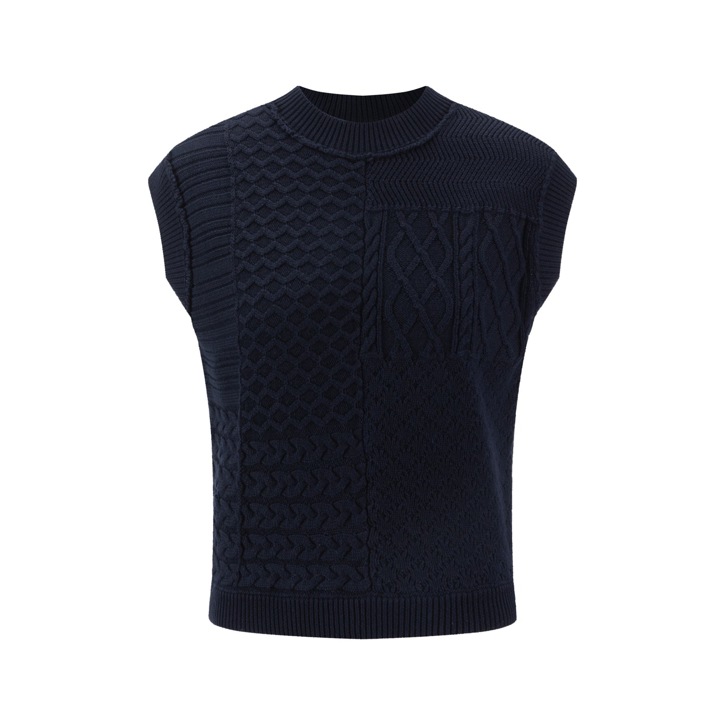 Knitted Vest - Navy