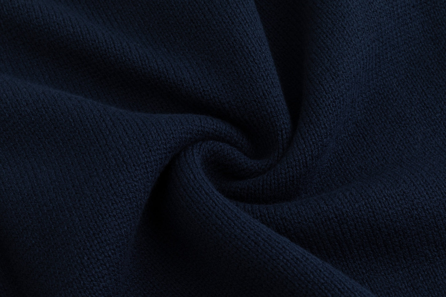 Knit Center Velvet Sleeves Top - Blue