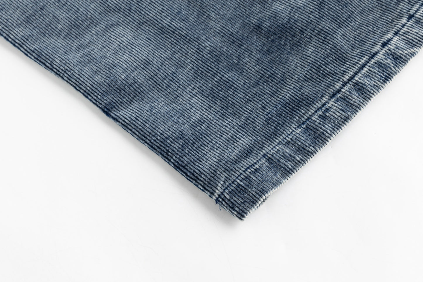 Denim Corduroy Midi Skirt - Light Blue