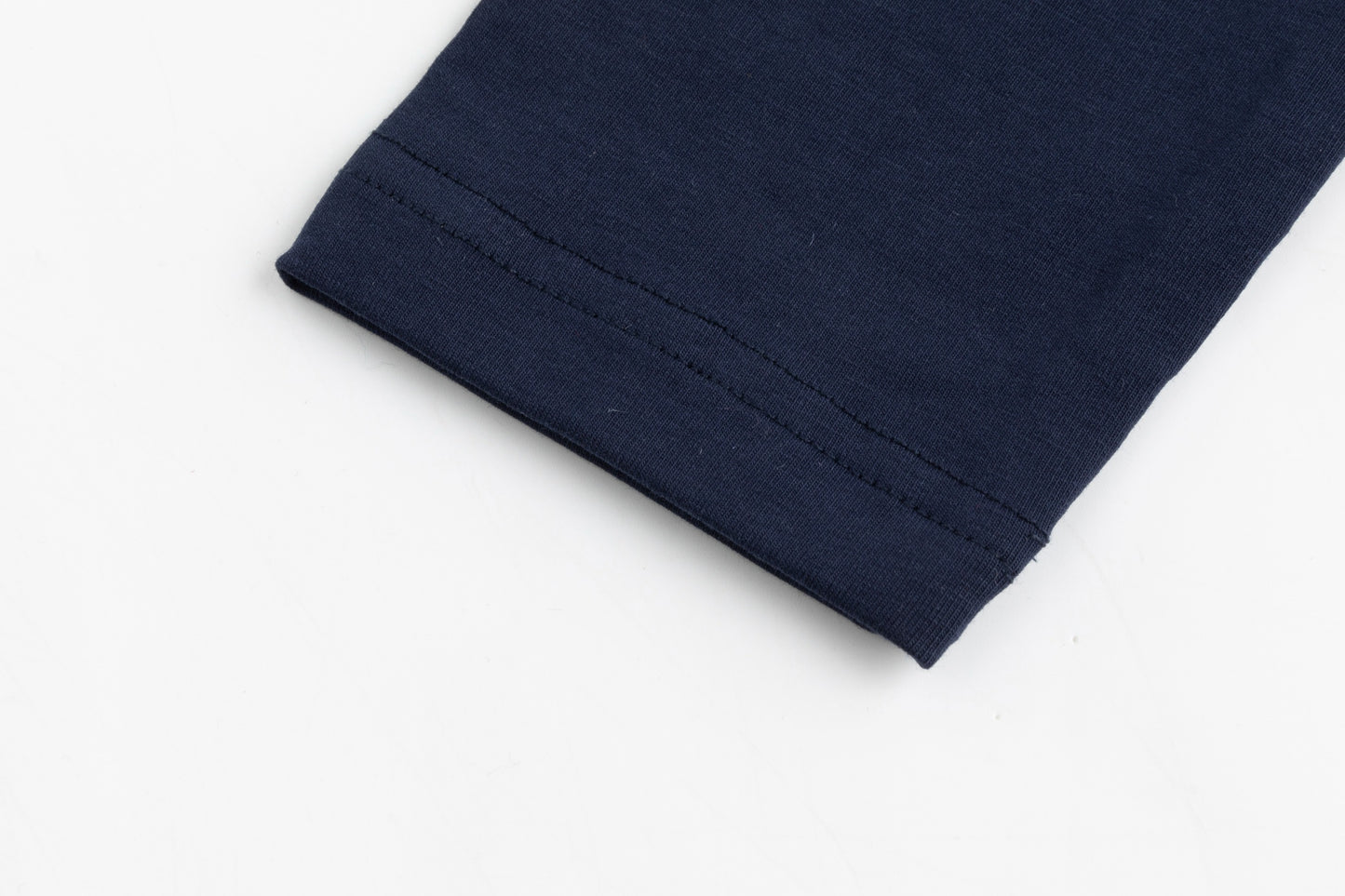 Navy And Brown Satin Jumper With Turtleneck Underlay