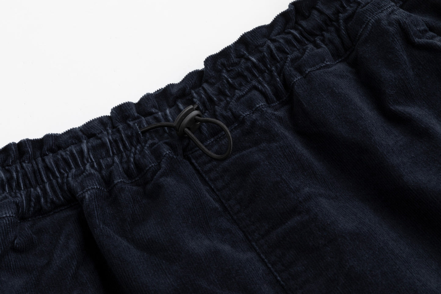 Corduroy Skirt With Drawstring - Navy