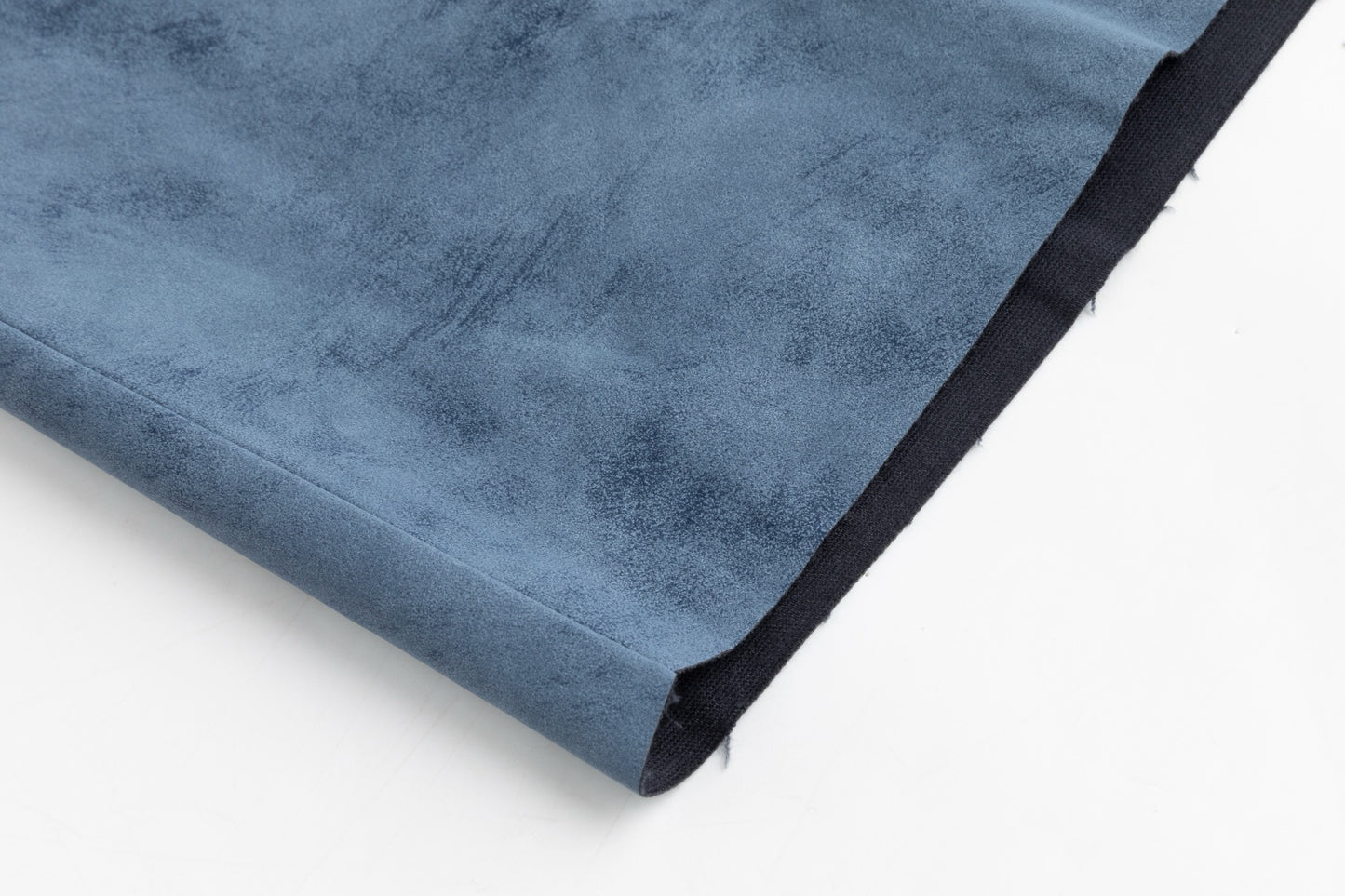 Suede Button Down Midi Skirt - Blue