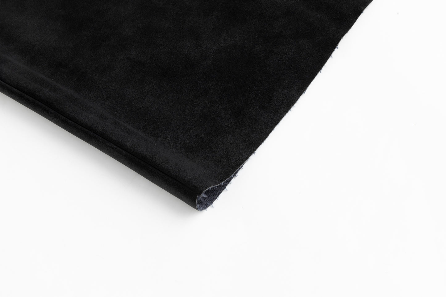 Suede Button Down Midi Skirt - Black