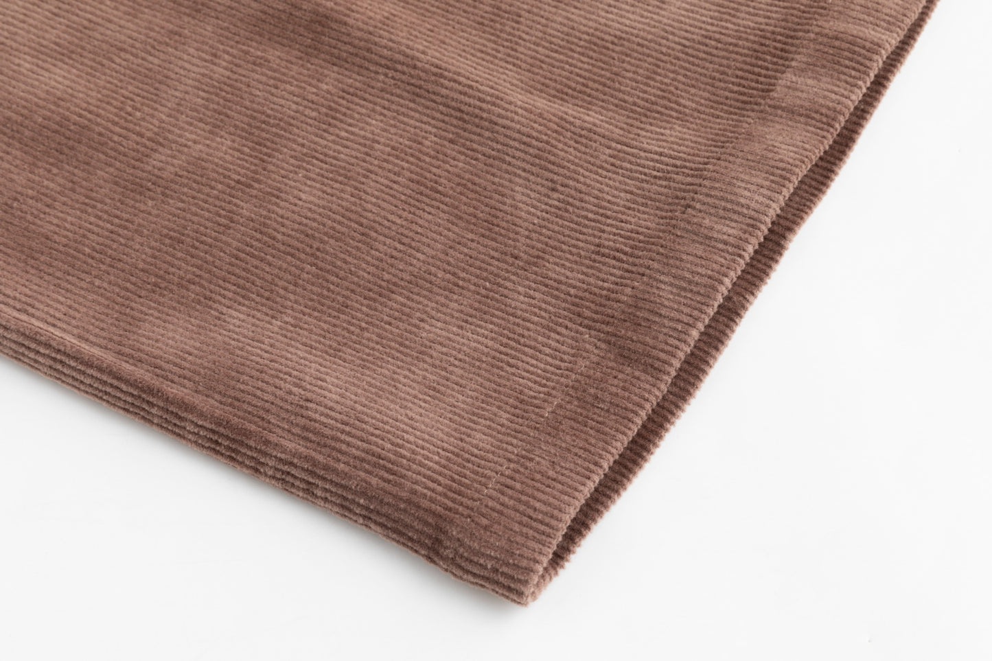 Brown Corduroy Skirt With Fly Front Zipper