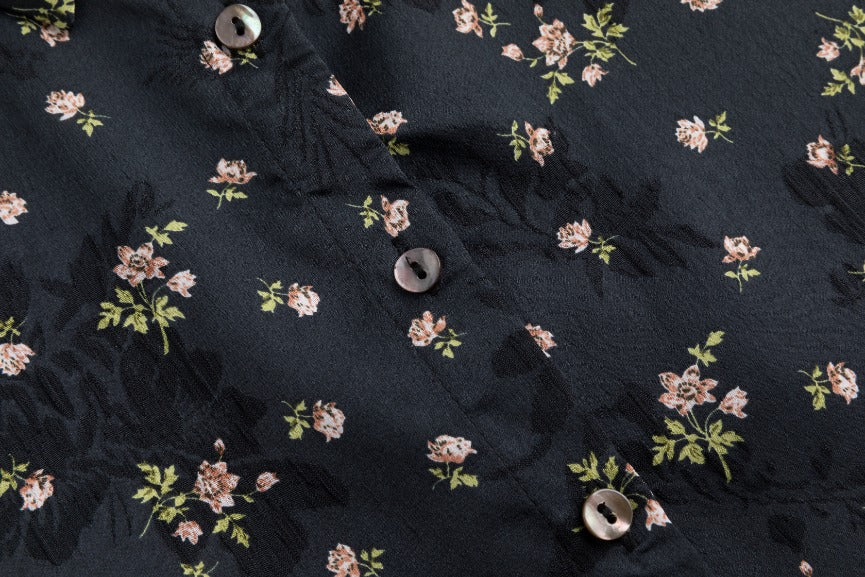 Pink And Green Floral Jumper With Blouse Overlay