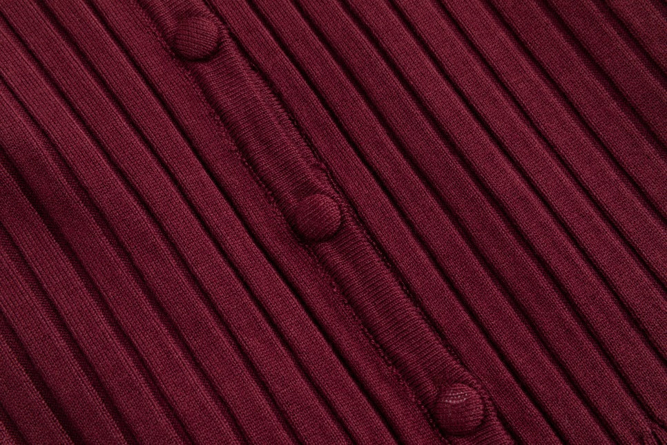 Multicolored Floral Dress With Rust Brown Cardigan