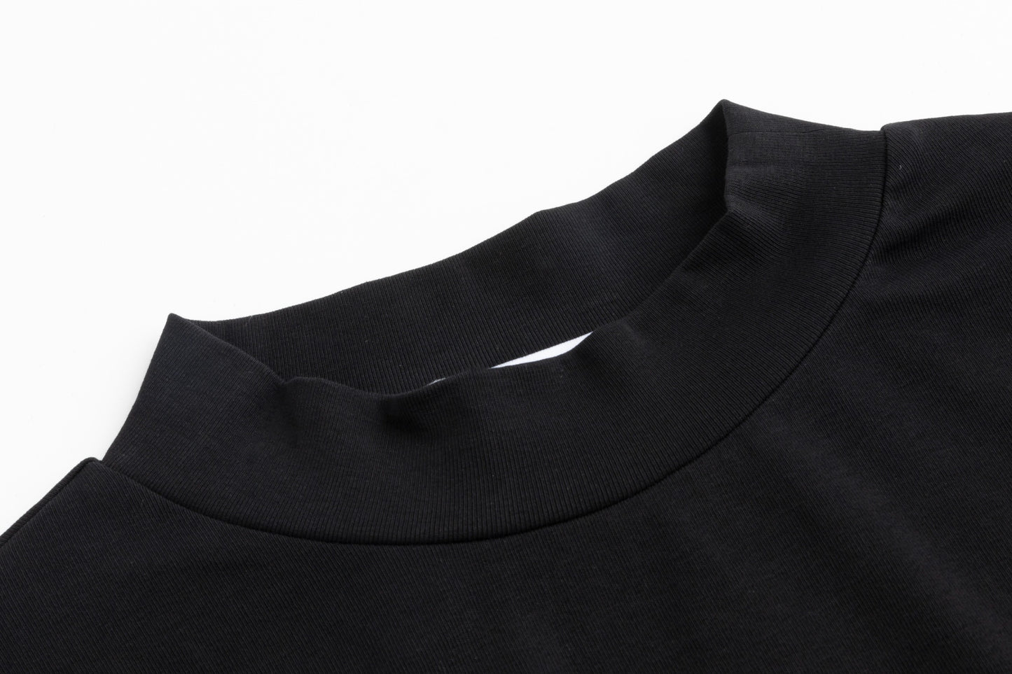 Black Mock Neck With Pockets On Sleeve