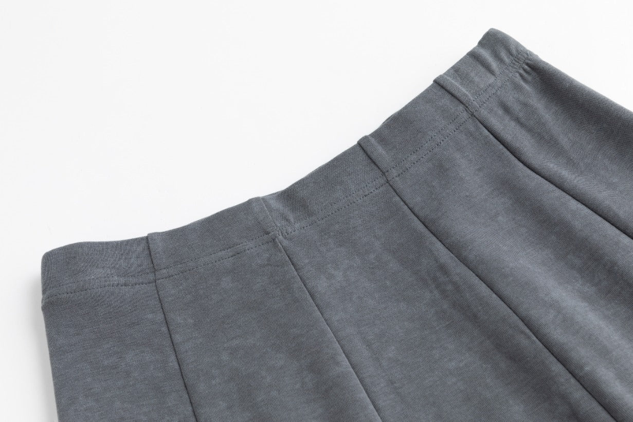 Panelled Skirt - Grey Wash