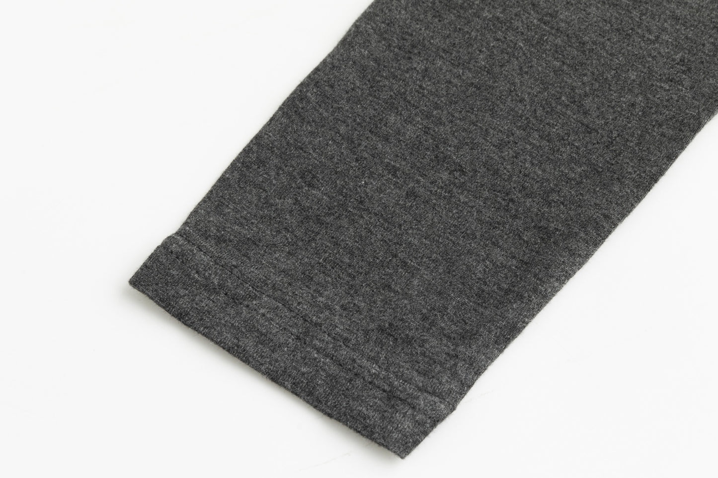 Flat Mock Neck - Heather Grey