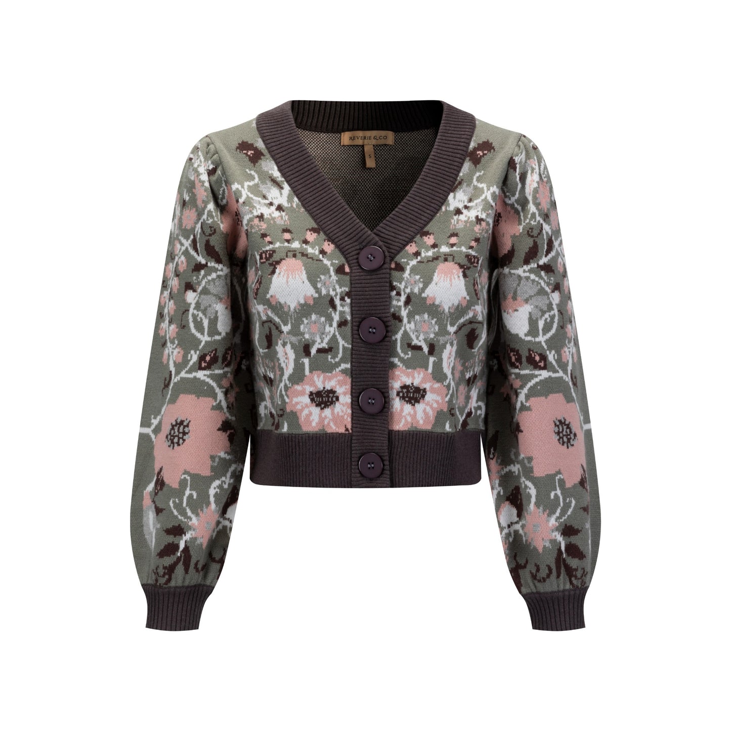 Floral Cardigan - Sage
