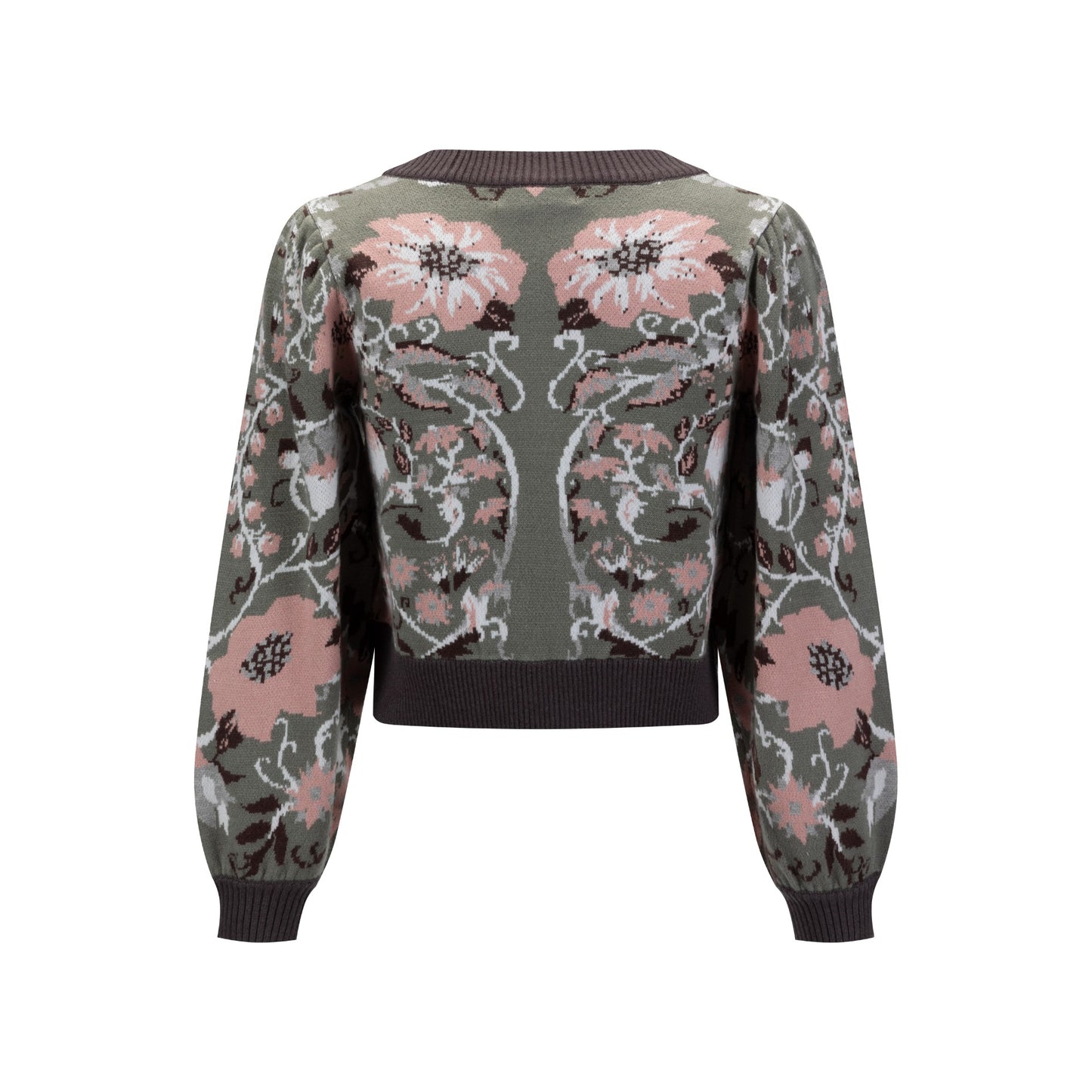 Floral Cardigan - Sage