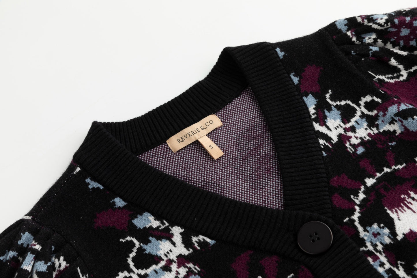 Floral Cardigan - Black
