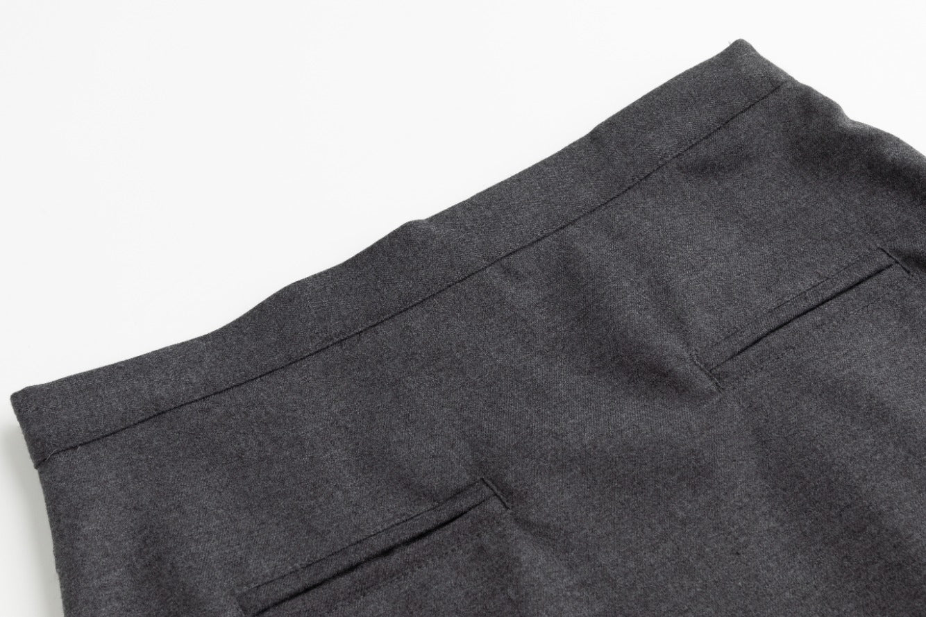 Straight Skirt - Dark Heather Grey