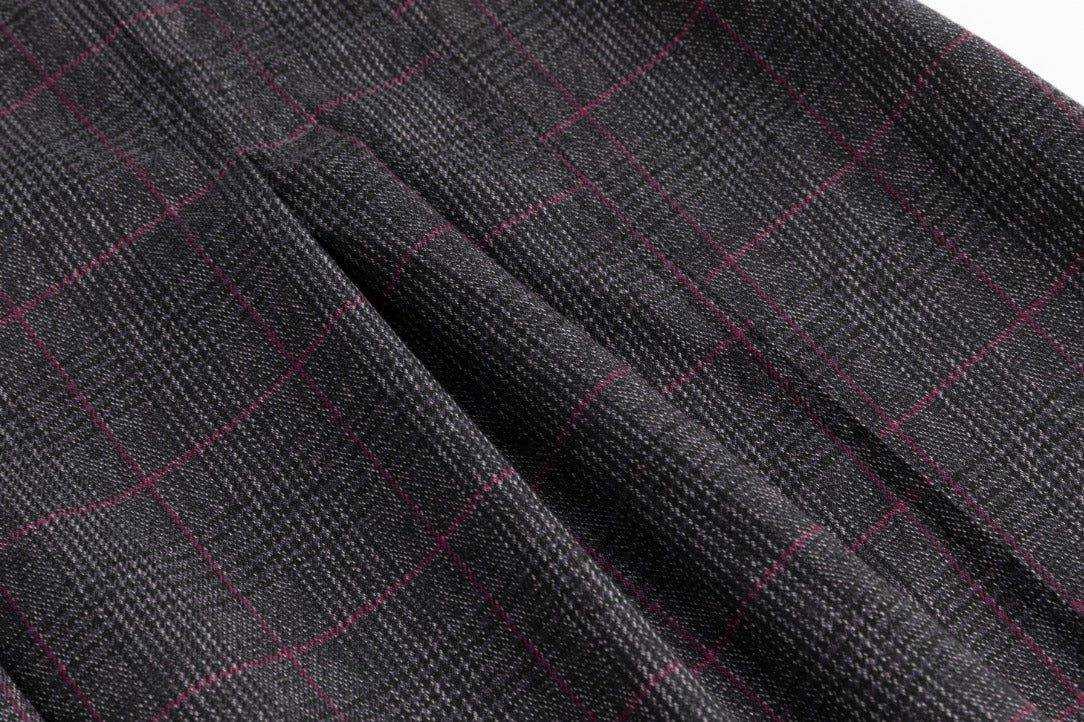 Plaid Skirt - Heather Grey