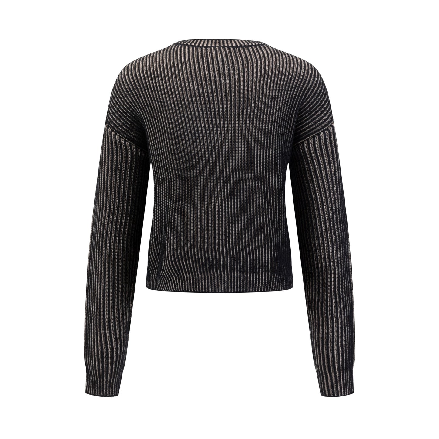 Knit Sweater - Tan/Black