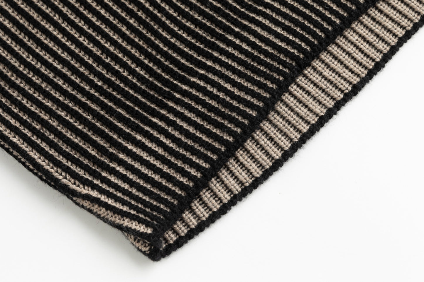 Knit Sweater - Tan/Black
