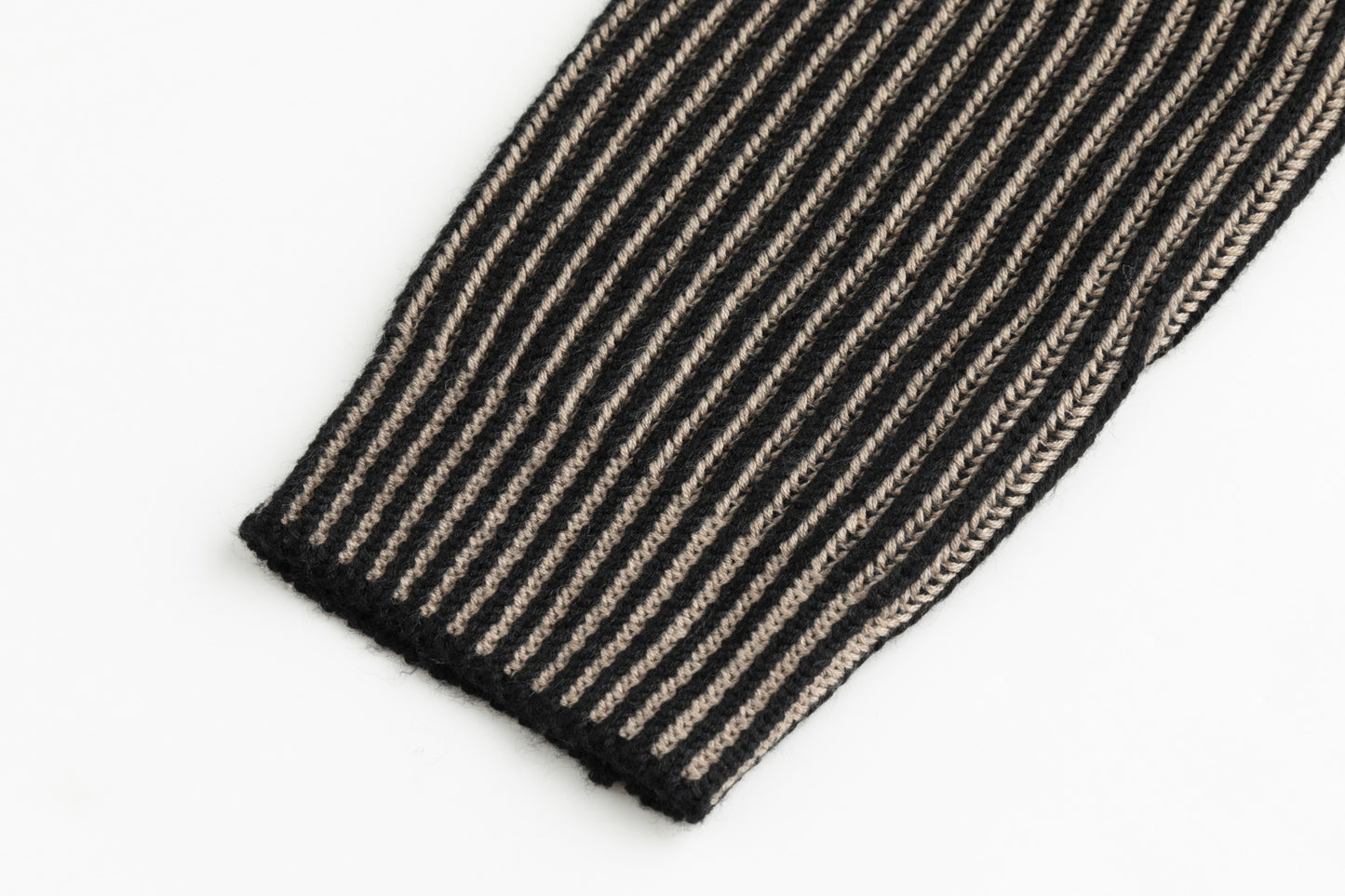 Knit Sweater - Tan/Black