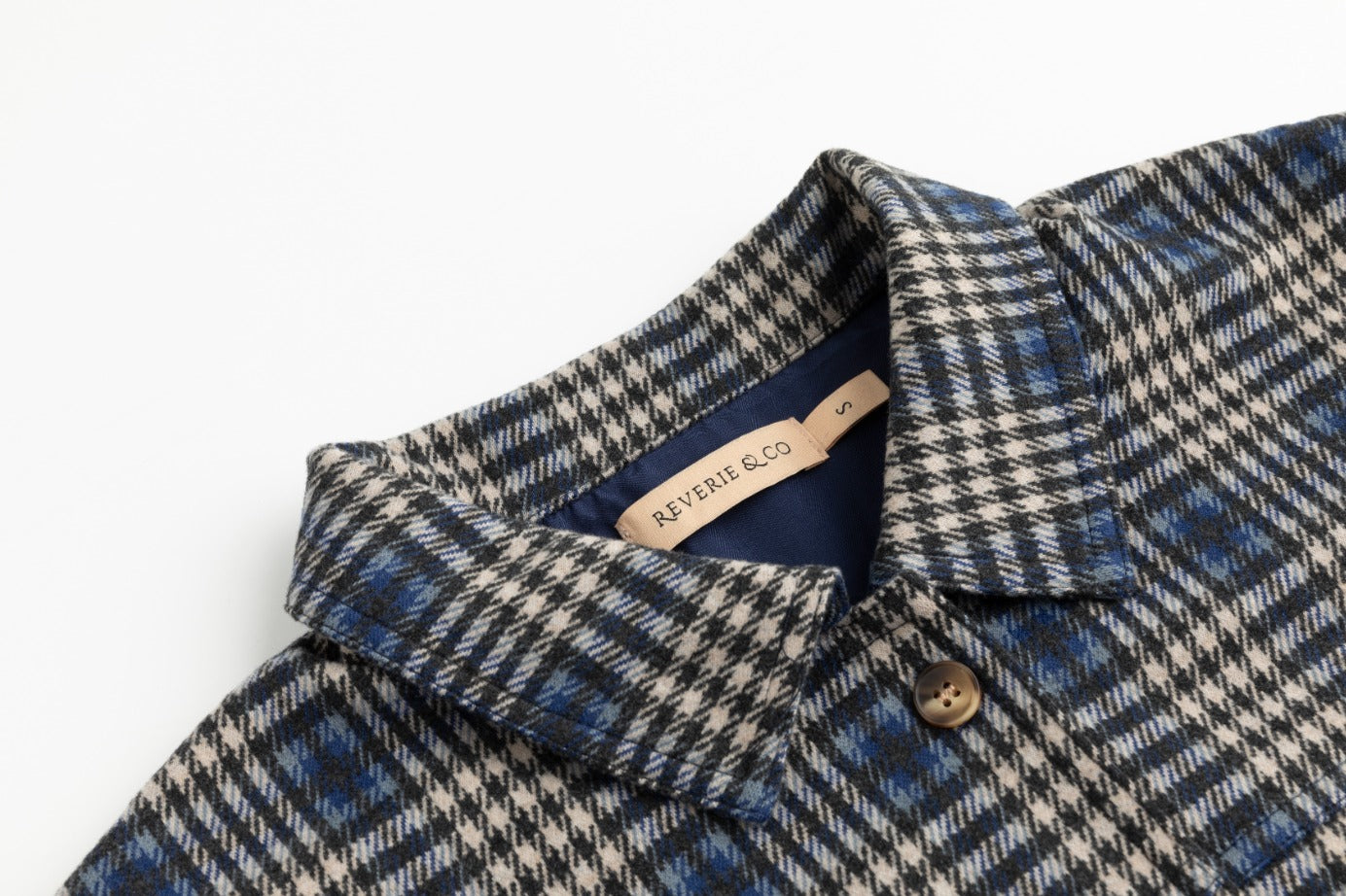 Plaid Jacket - Navy Pockets
