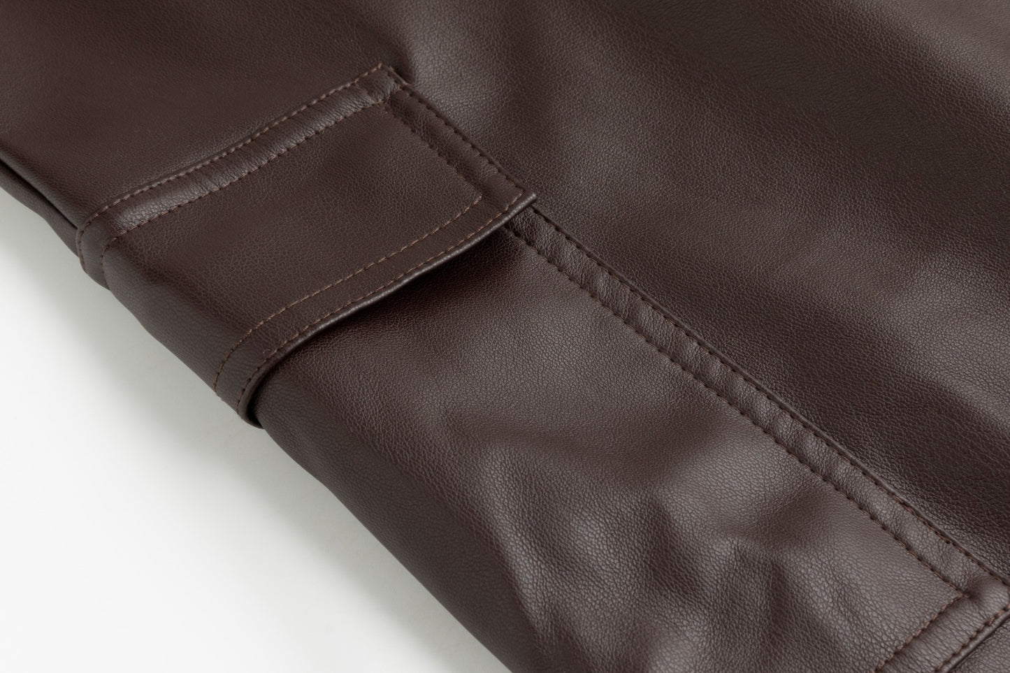 Leather Skirt - Brown