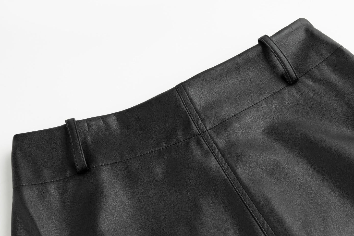 Leather Skirt - Black