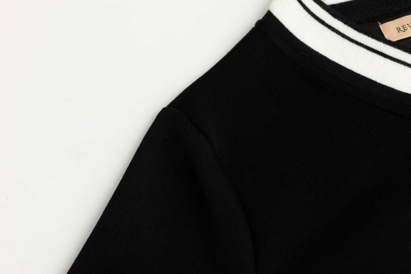 Scuba V Neck Top - Black