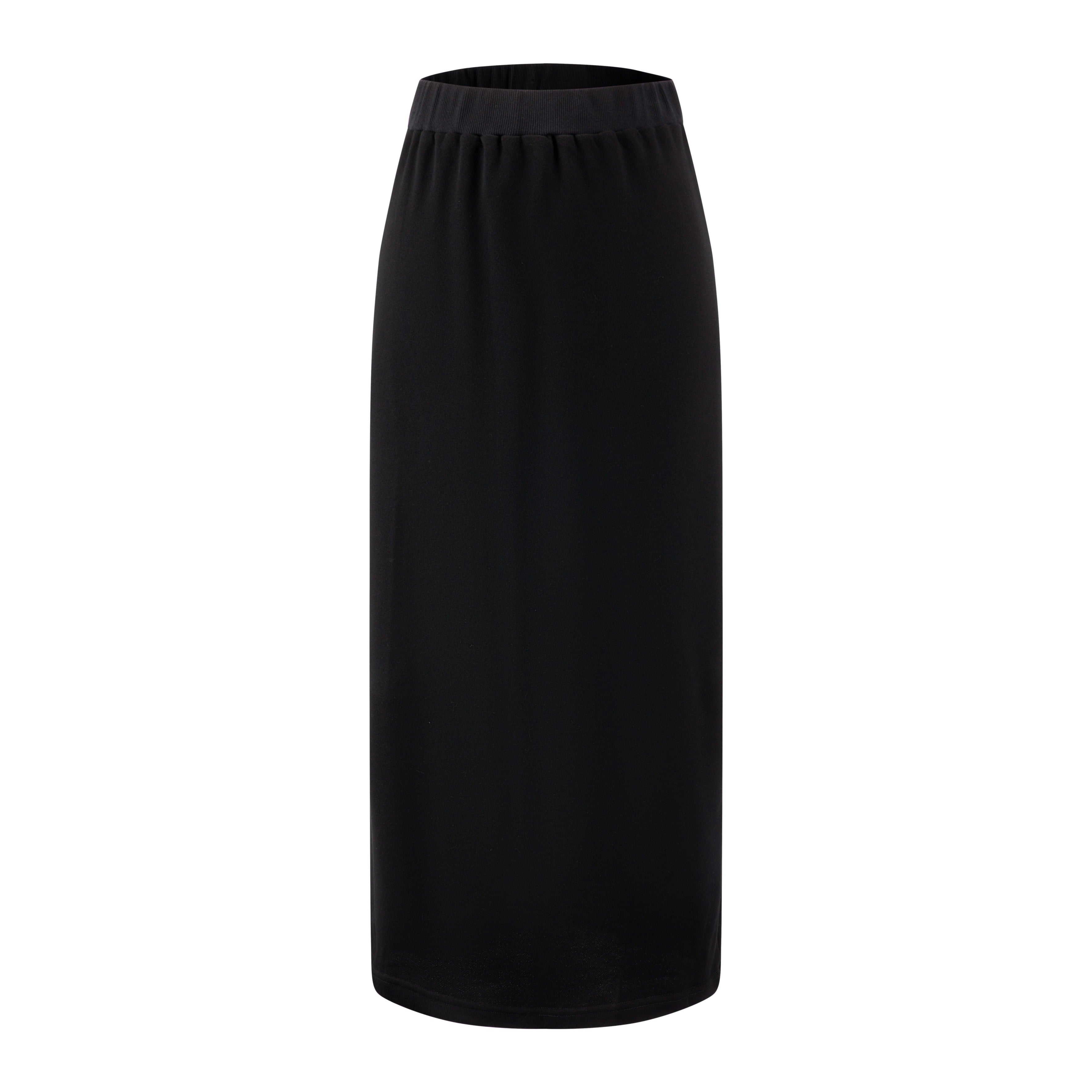 Black Raw Edge Straight Skirt The Runway Company — free download