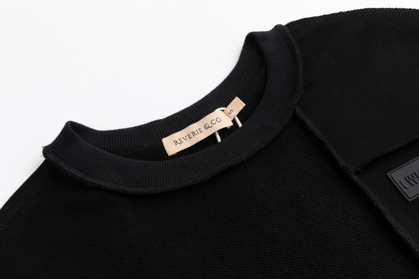 Raw Edged Sweater - Black