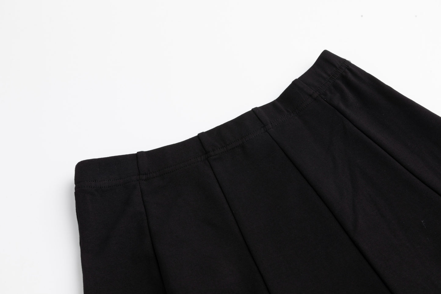 Circle Panelled Skirt - Black
