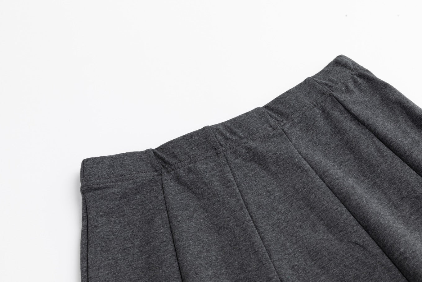 Circle Paneled Skirt- Dark Heather Grey