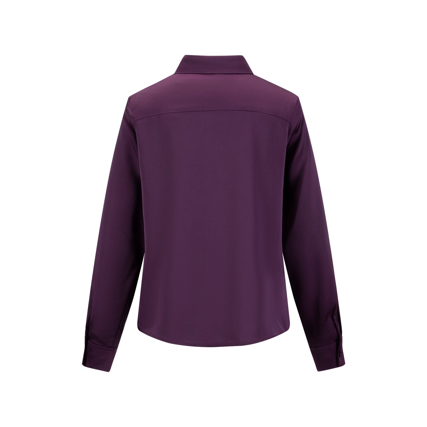 Plum Satin Blouse