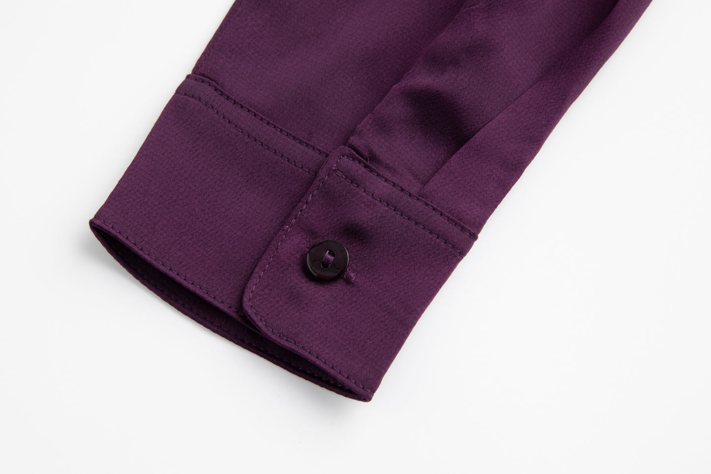 Plum Satin Blouse