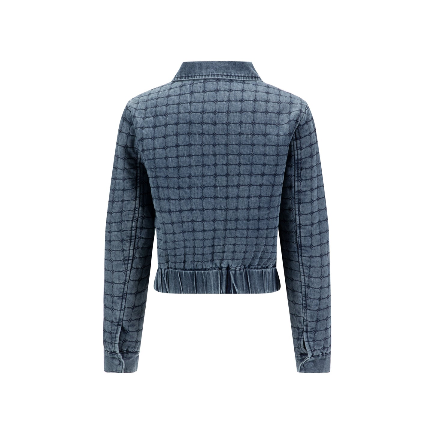 Blue Denim Quilted Jacket