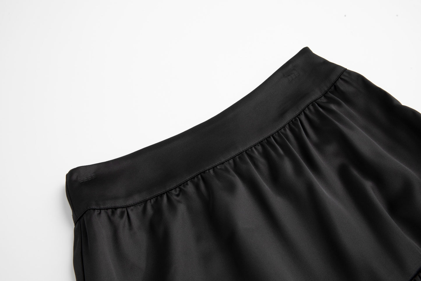 Black Layered Multi Colored Floral Printed Skirt