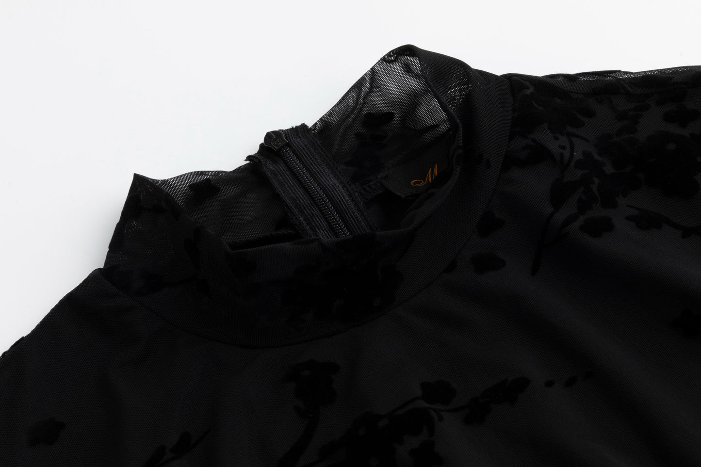 Black Cut Velvet Dress