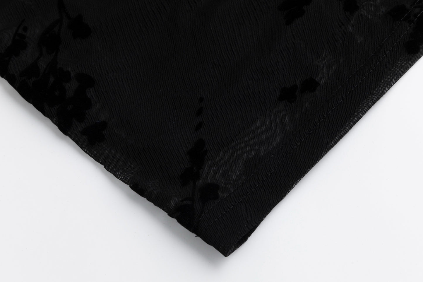 Black Cut Velvet Dress