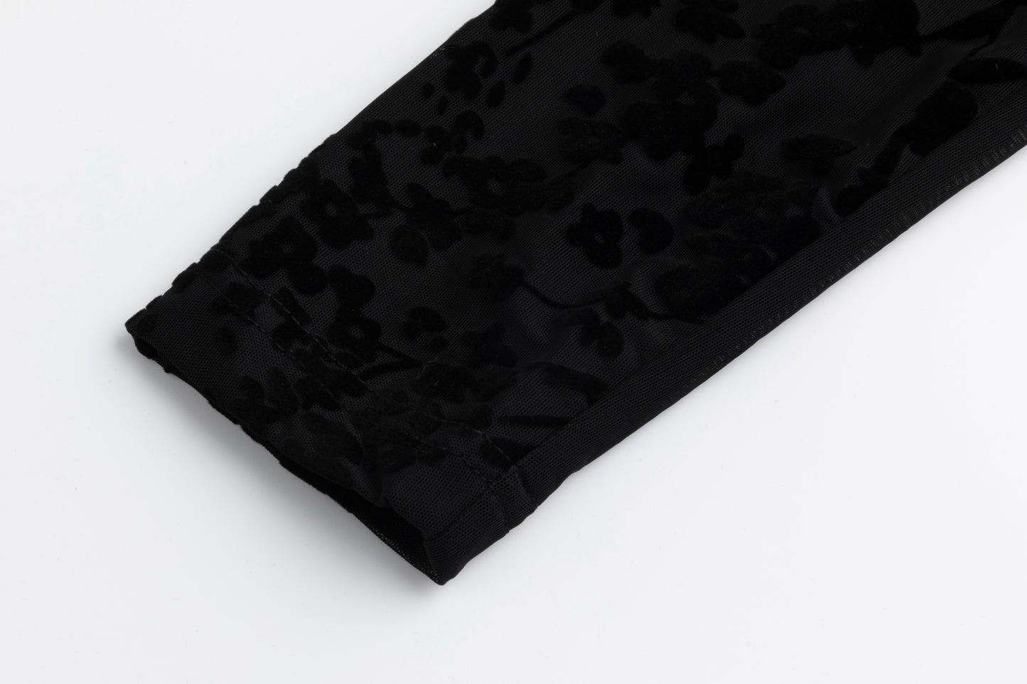 Black Cut Velvet Dress