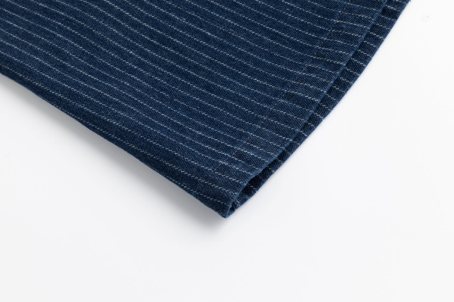 Denim Pin Stripe Skirt - Blue