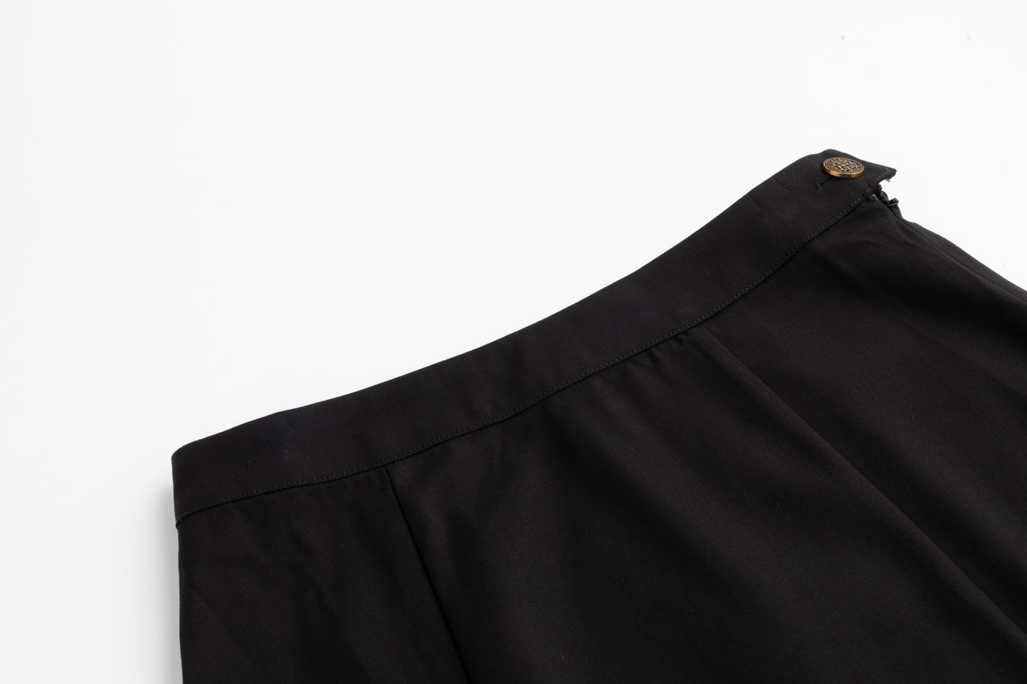 Black A-Lined Seem Skirt