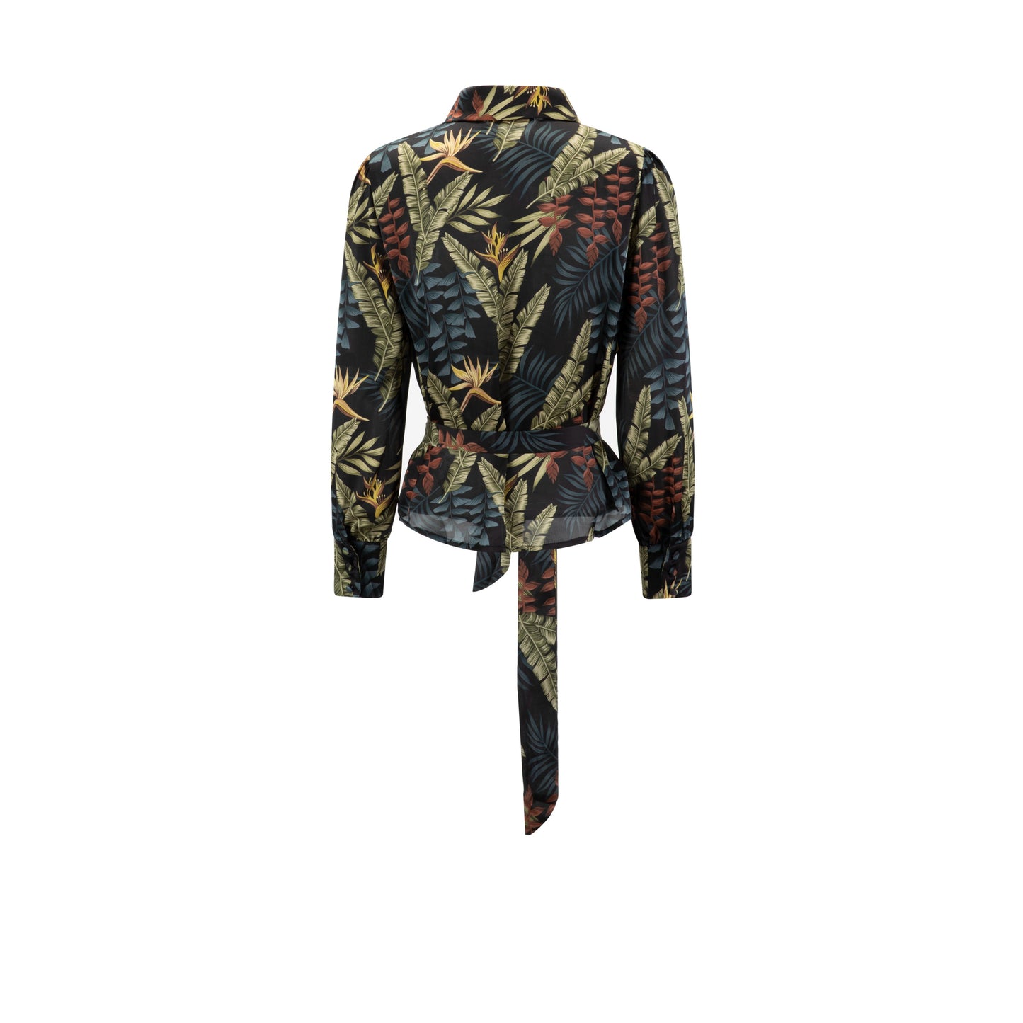 Multi Colored Leaves Printed Top