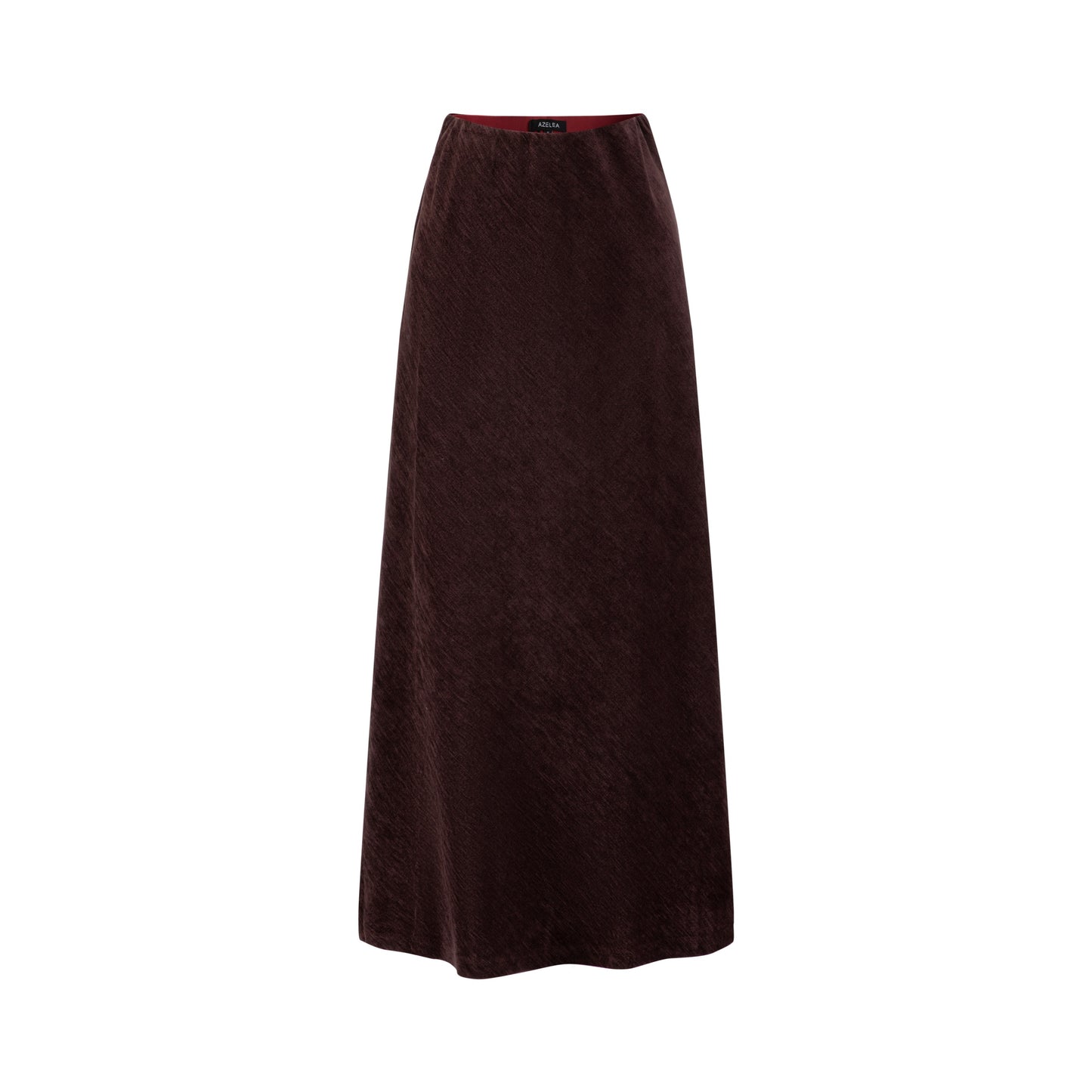 Burgundy Chanel Slip Skirt
