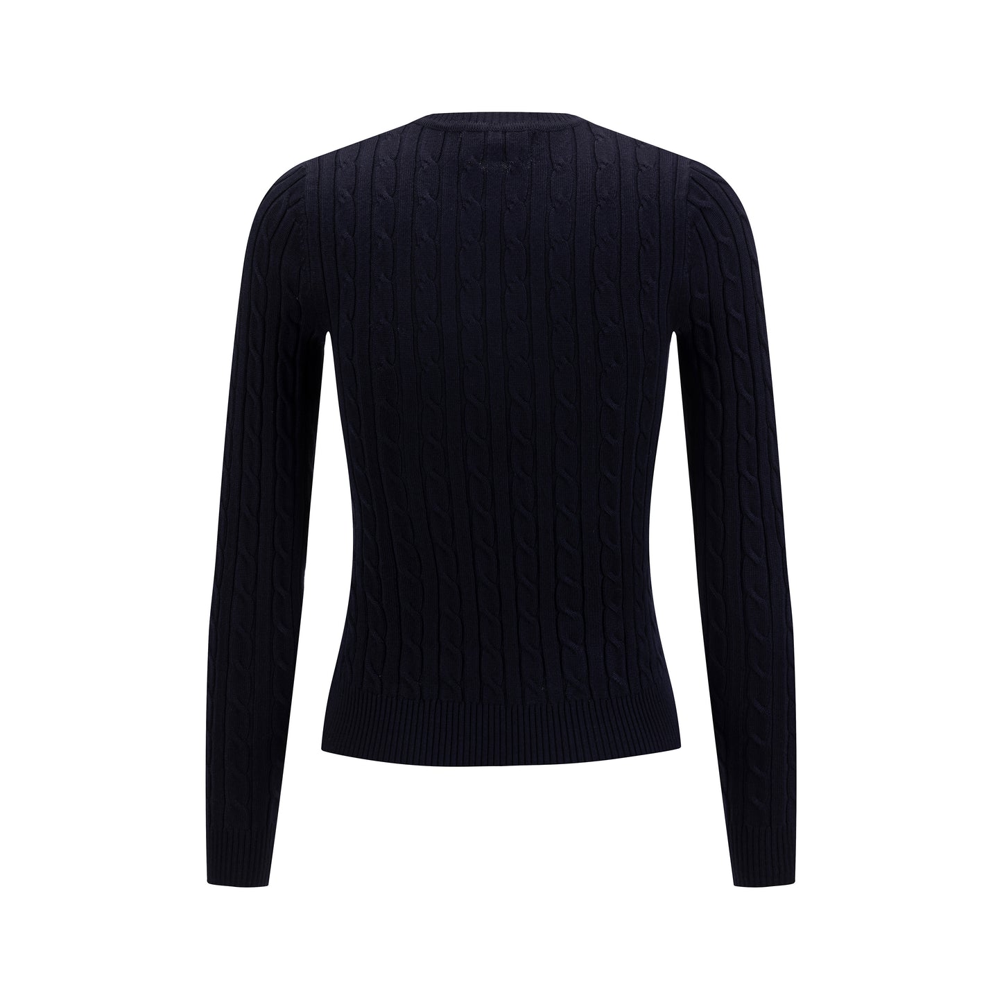 Cable Knit Sweater - Navy
