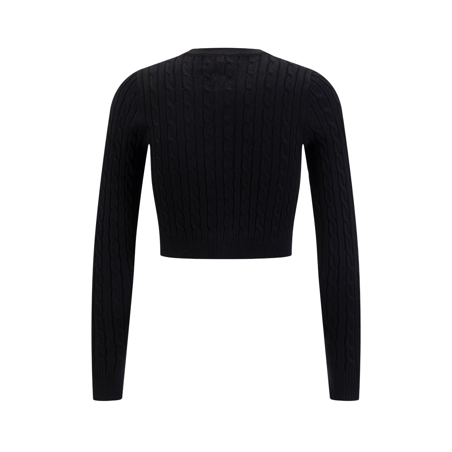 Cable Knit Cardigan - Black