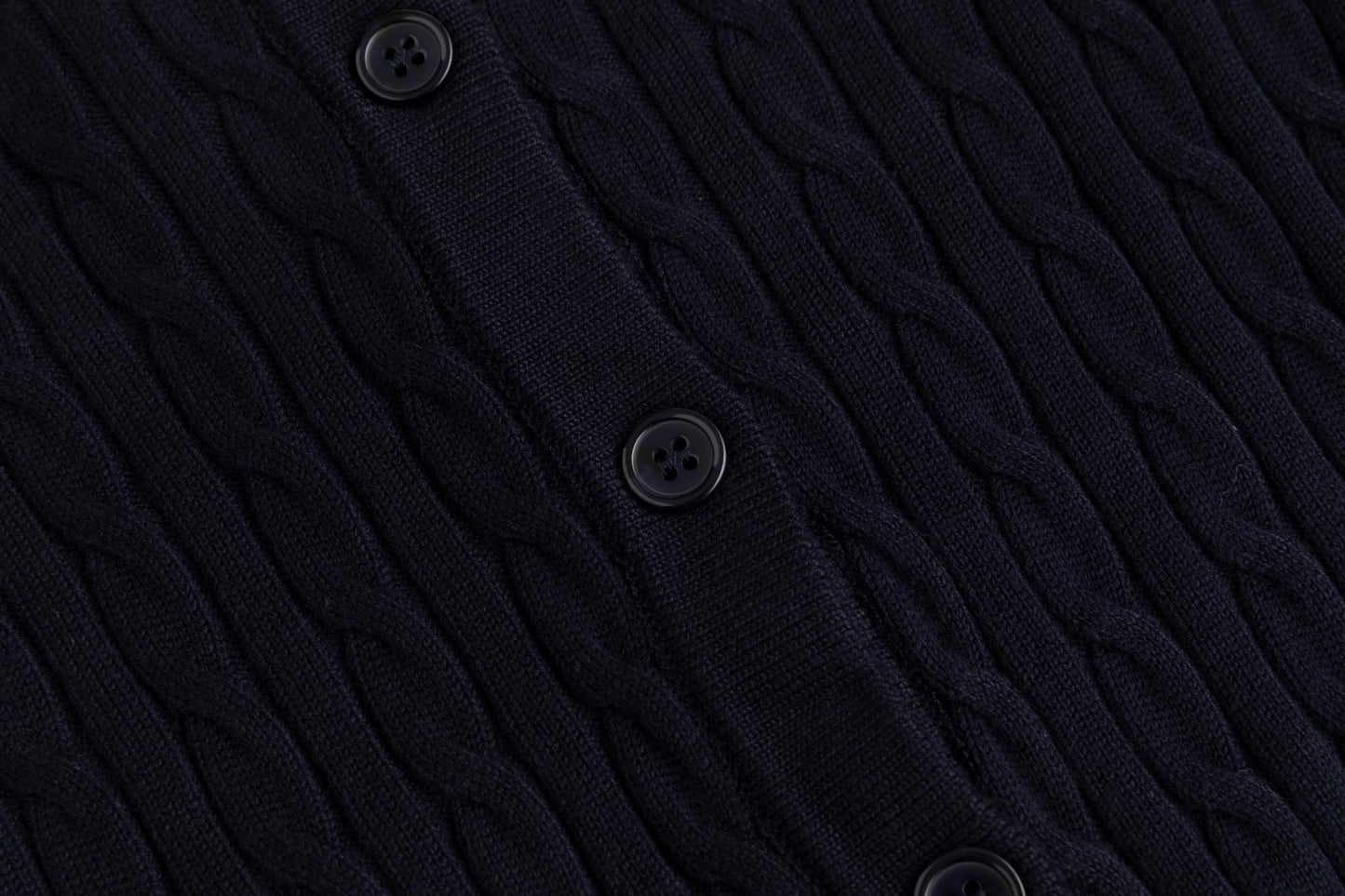 Cable Knit Cardigan - Blue