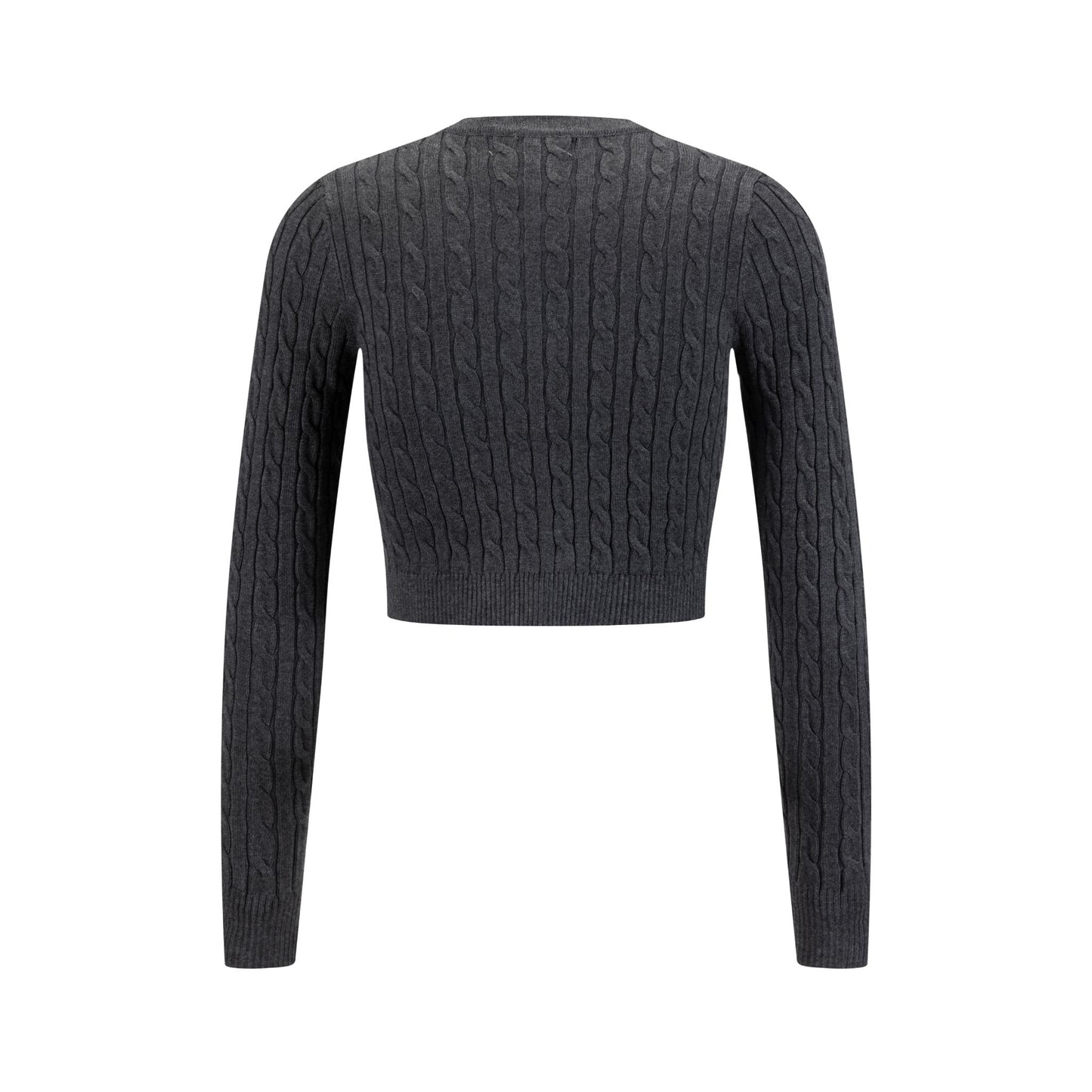 Cable Knit Cardigan - Grey